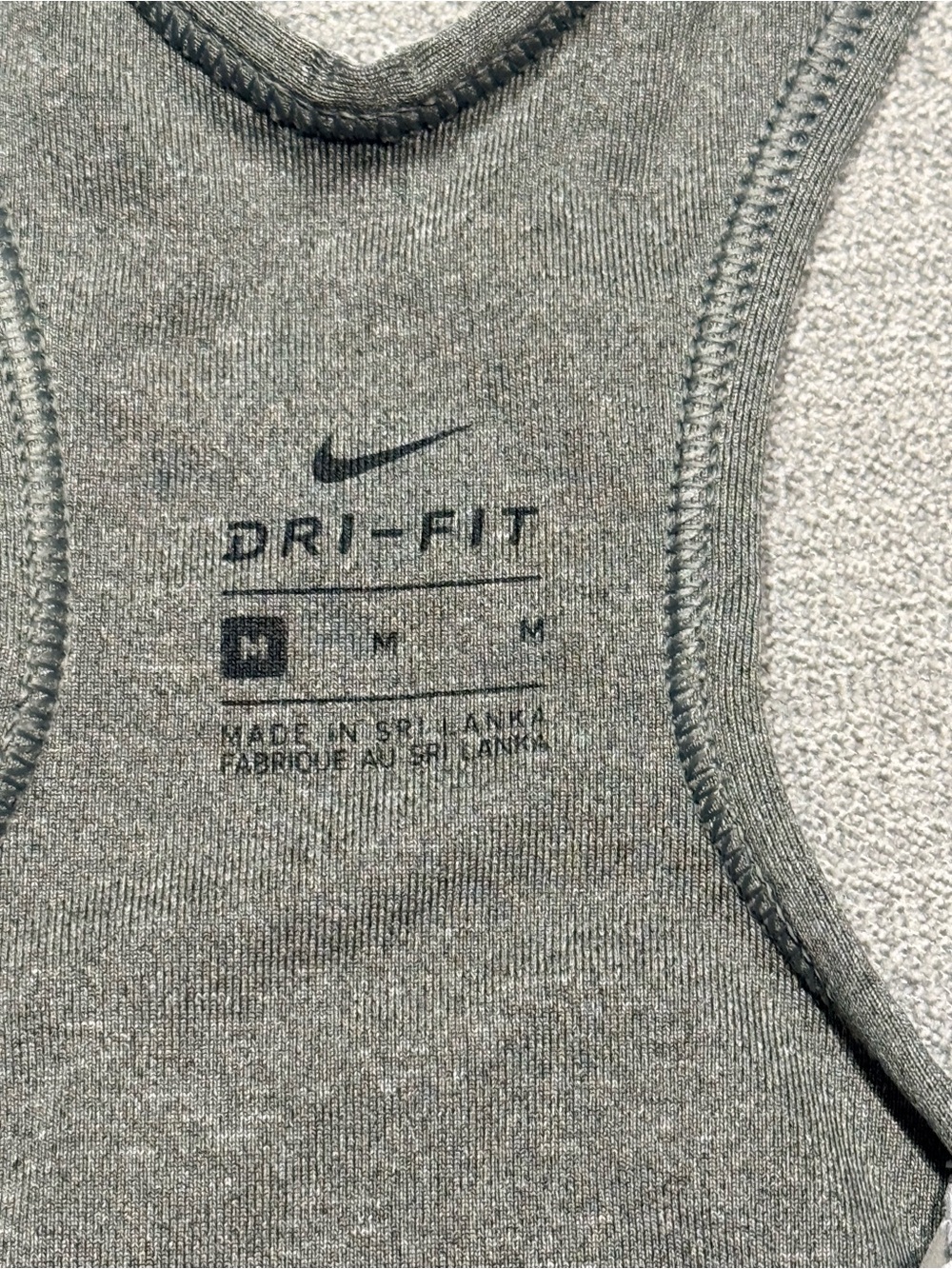 Nike Women’s Racerback Sports Bras - Rosewood & Heather Gray - Picture 3 of 5